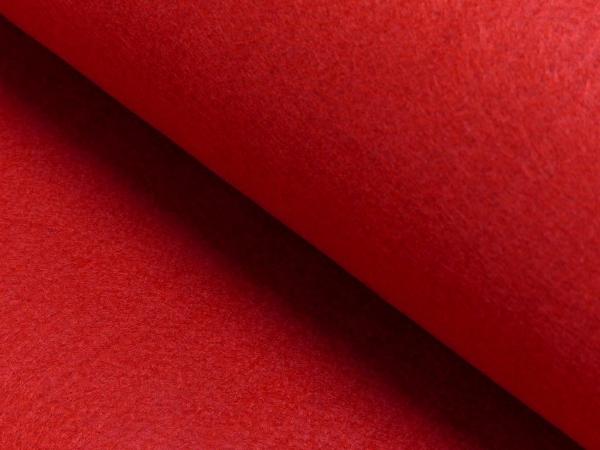 50x70 cm Zuschnitt Dekofilz Rot 3 mm Stark